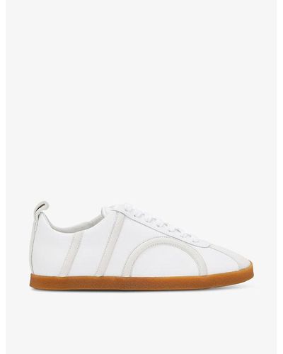 Totême Logo-pattern Low-top Leather Trainers - White