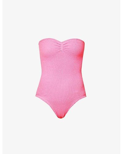 Hunza G Brooke Seersucker Swimsuit - Pink