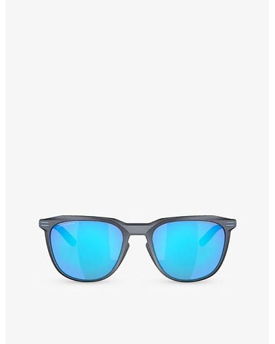 Oakley Oo9286 Thurso Round-frame Acetate Sunglasses - Blue