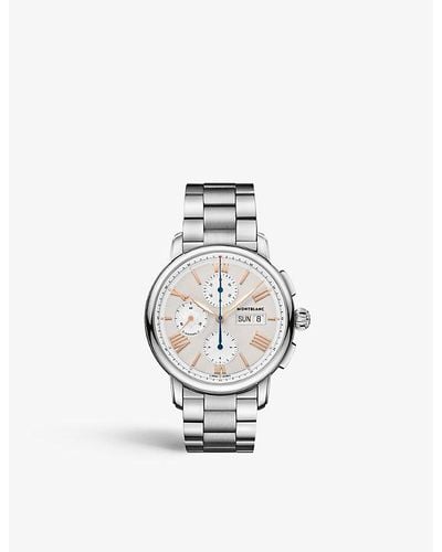 Montblanc 126102 Star Legacy Stainless-steel Automatic Chronograph Watch - White