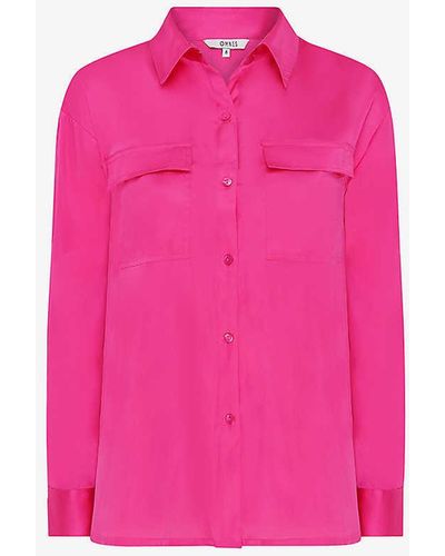 OMNES Ashlyn Patch-pocket Recycled-polyester Shirt - Pink