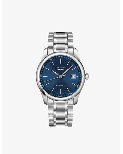 Longines L2.793.4.92.6 Master Stainless Steel Watch - Blue