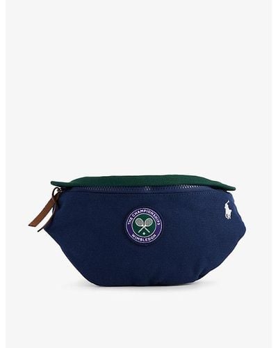 Polo Ralph Lauren X Wimbledon Cotton-twill Belt Bag - Blue