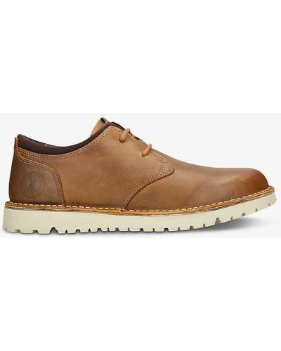 Barbour Acer Leather Derby Shoes - Brown