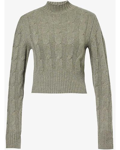 LeKasha Murano Organic-cashmere Knitted Jumper - Green