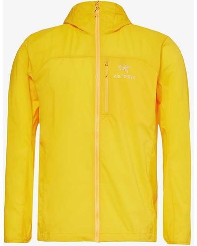 Arc'teryx Squamish Brand-print Regular-fit Shell Jacket - Yellow
