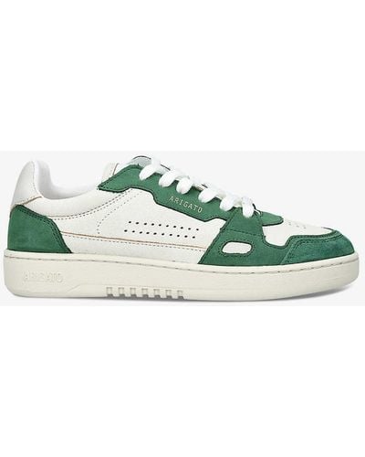 Axel Arigato Dice Lo Leather And Recycled-polyester Low-top Trainers - Green