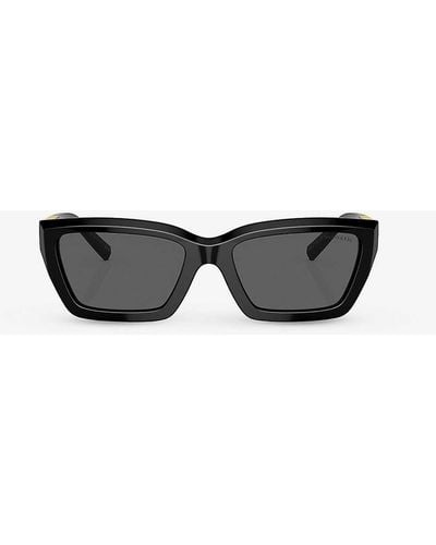 Tiffany & Co. Tf4213 Rectangle-frame Acetate Sunglasses - Black