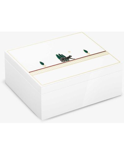 Cartier Unisex Panthère De Medium Lacquered Wood Box 20cm - White