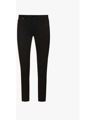 PAIGE Verdugo Crop Skinny Mid-rise Jeans - Black