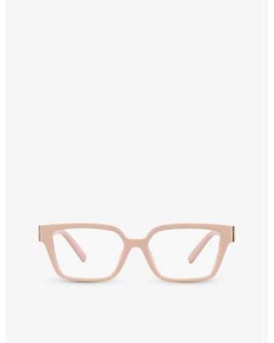Tiffany & Co. Tf2232u Rectangle-frame Acetate Optical Glasses - Natural