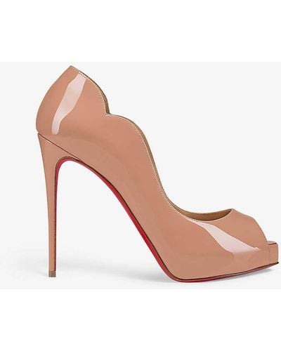 Christian Louboutin Hot Chick Alta 120 Patent-leather Courts - Pink