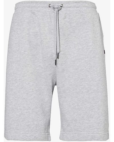 Derek Rose Quinn Relaxed-fit Cotton-blend Shorts - Grey