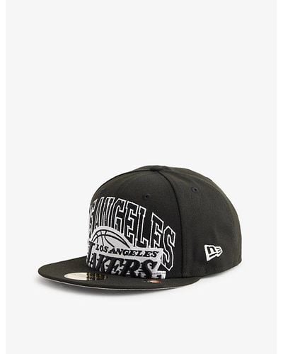 KTZ 59fifty Los Angeles Lakers Nba Brand-embroidered Twill Baseball Cap - Black