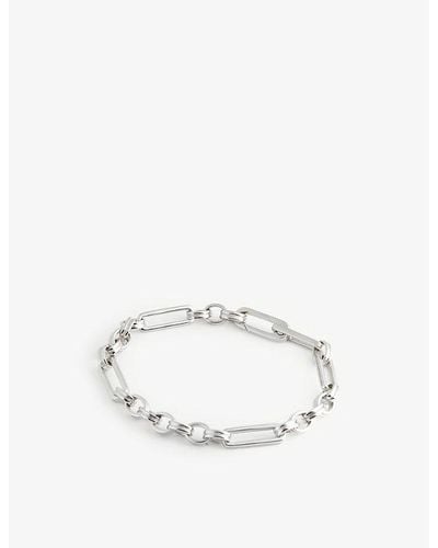 Missoma Axiom Sterling Silver-plated Chain Bracelet - White