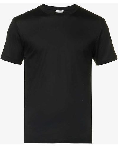 Zimmerli of Switzerland Business Class Crew-neck Cotton-jersey T-shirt X - Black