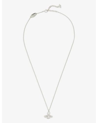Vivienne westwood blue necklace deals