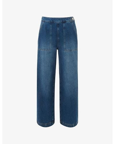 Whistles Straight-leg High-rise Jeans - Blue