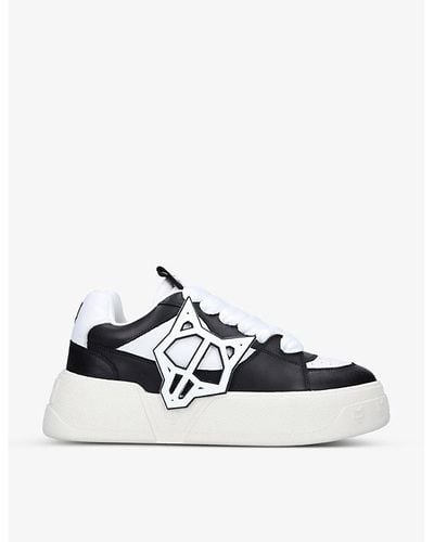 Naked Wolfe Kosa Low-top Leather Sneakers - White