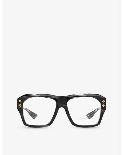 Dita Eyewear D4000433 Grand Apx Rectangle-frame Acetate Sunglasses - Black