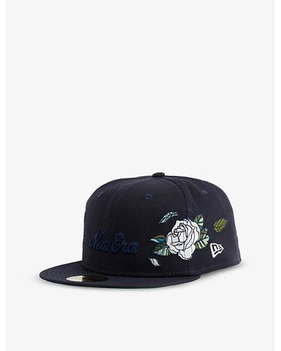 KTZ Vy 59fifty Brand-embroidered Cotton-twill Cap - Blue