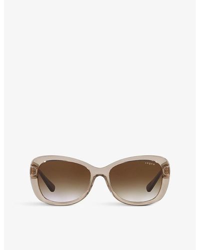 Vogue Vo2943sb Butterfly-frame Nylon Sunglasses - Brown