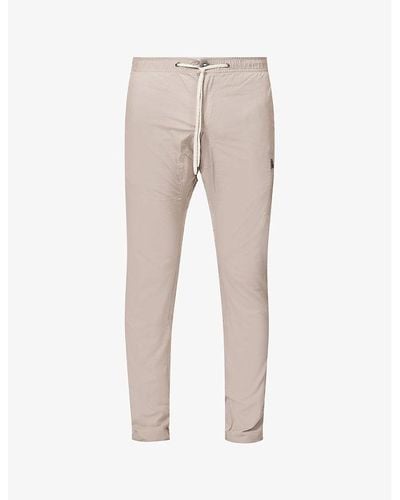 Vuori Ripstop Elasticated-waistband Regular-fit Tapered-leg Organic Stretch-cotton Pants - Natural