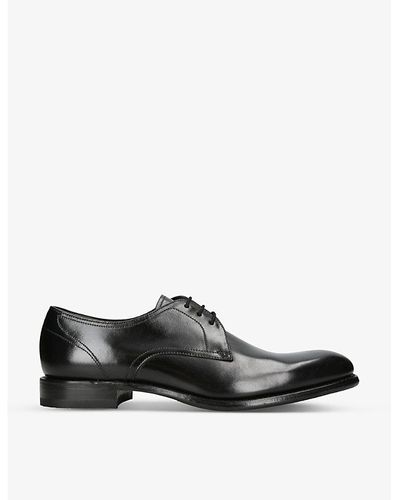 Loake Atherton Leather Derby Shoes - Black