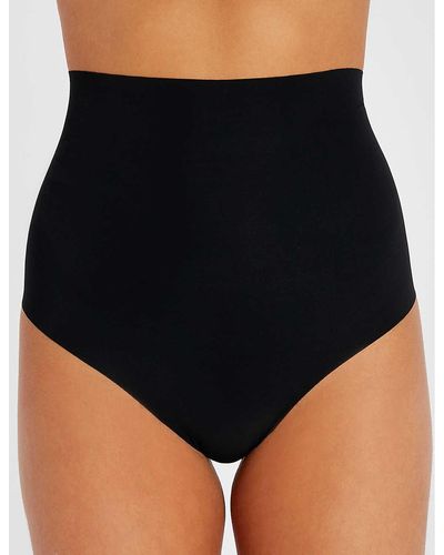 Commando Classic Control Microfibre Thong - Black