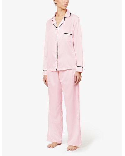 Bluebella Abigail Satin Pajama Set - Pink