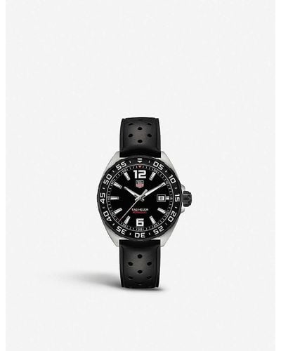 Tag Heuer Waz1110.ft8023 Formula 1 Polished Steel Watch - Black