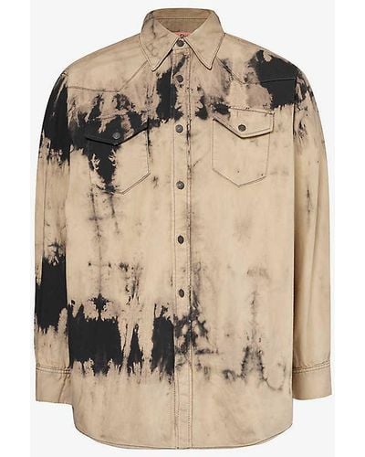 Acne Studios Karty Faded Relaxed-fit Denim Shirt - Natural