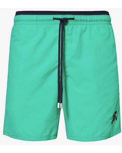 Vilebrequin Moka Brand-patch Swim Shorts - Green