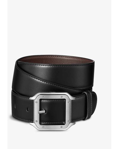 Cartier Santos Leather Belt - Black