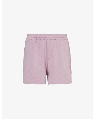 Vuori Boyfriend Mid-rise Relaxed-fit Stretch-recycled Polyester Short - Purple