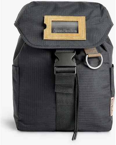 Acne Studios D-ring Shell Backpack - Grey