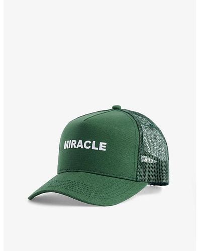 NAHMIAS Miracle Logo-print Cotton-blend Trucker Cap - Green