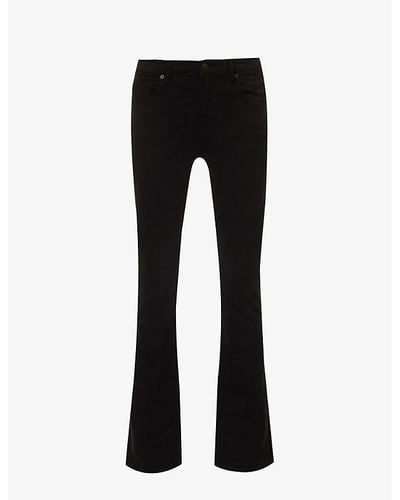 Citizens of Humanity Emmanuelle Straight-leg Mid-rise Stretch-denim-blend Jeans - Black