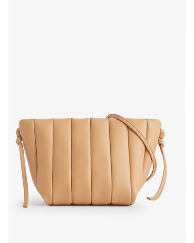 Maeden Boulevard Quilted Leather Cross-body Bag - Natural