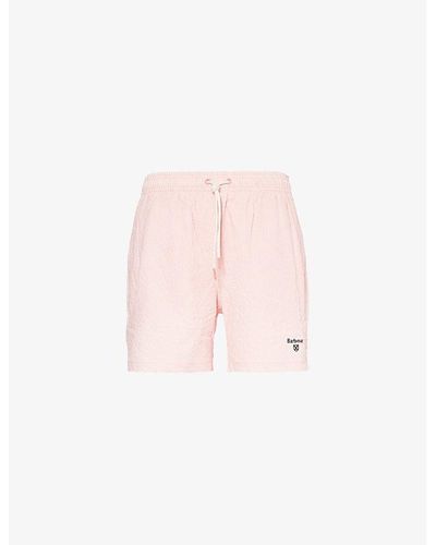 Barbour Somerset Embroidered Swim Shorts Xx - Pink