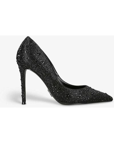 Steve Madden Evelyn R Rhinestone-embellished Heeled Court Shoes - Black