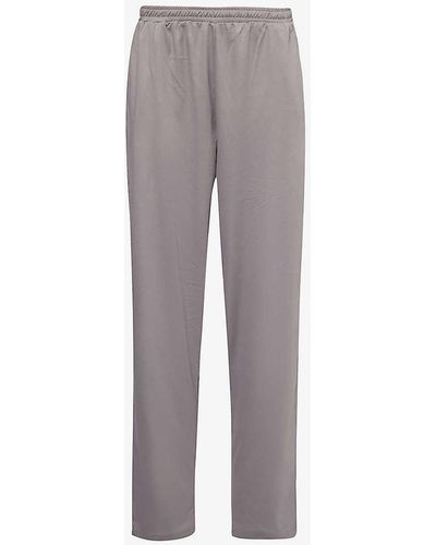 Zimmerli of Switzerland Supreme Straight-leg Cotton-jersey Pyjama Bottoms - Grey