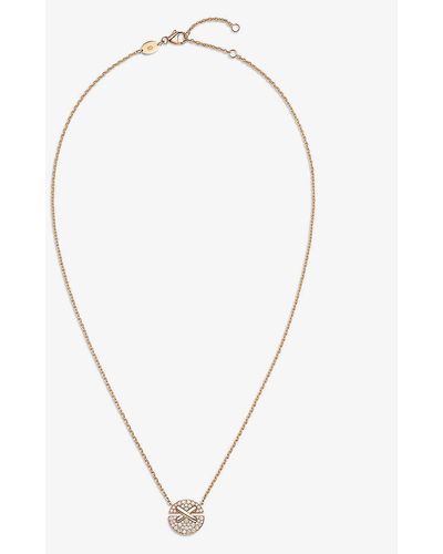 Chaumet Jeux De Liens Harmony Small 18ct Rose-gold And 0.32ct Brilliant-cut Diamond Pendant Necklace - Metallic