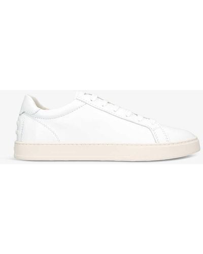 Tod's Allacciata Cassetta Leather Low-top Trainers - Natural