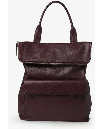 Whistles Verity Leather Backpack - Brown
