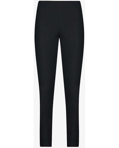 Whistles Super Stretch Stretch-cotton Trousers - Black