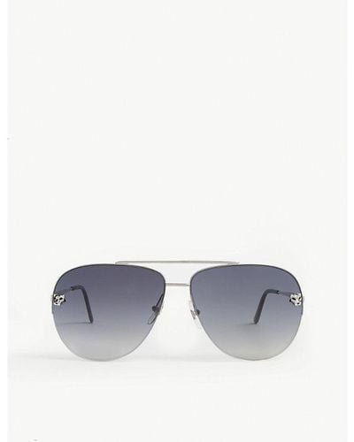 Cartier Aviator Sunglasses - Blue