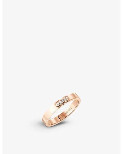 Chaumet Liens Evidence 18ct Rose-gold And Diamond Wedding Band - White