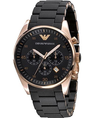 Emporio Armani Ar5905 Stainless Steel And Silicone Watch - Multicolour