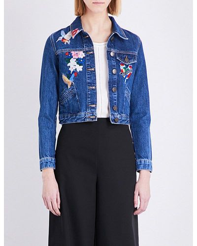 Maje veste en jean new arrivals